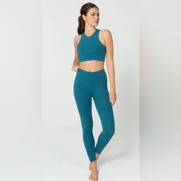 Booty by Brabants Pants - Booty By Brabants Textureless Leggings Turquoise